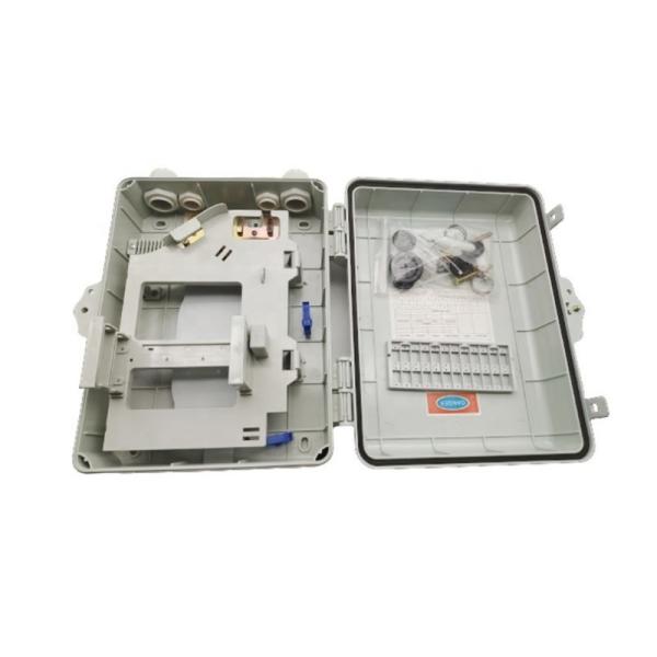Material PP/PC/ABS 16 núcleos IP55 Caixa de distribuição de fibra óptica exterior/interior para ODF