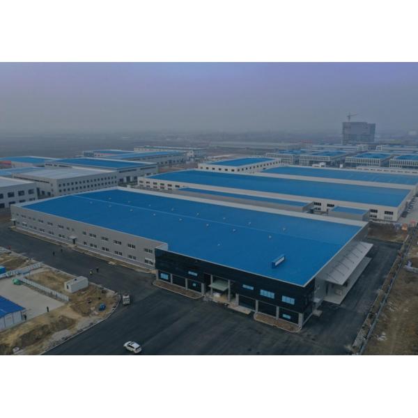 Edificios industriales con estructura de acero, ecológicos y duraderos, fabricación, logística y almacenamiento, diseño de parques industriales