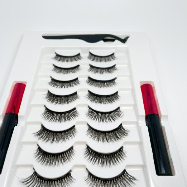 Adhesive 10D Magnetic Eyeliner Eyelash Suit 25mm Korean PBT Fiber