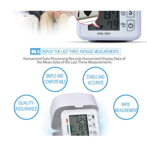 Digital Blood Pressure Monitor Upper Arm Tonometer Portable Automatic Blood Pressure Meter