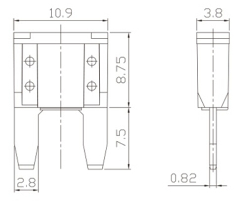 Взрыватель автомобиля лезвия ROHS мини, автомобильные взрыватели лезвия 32V