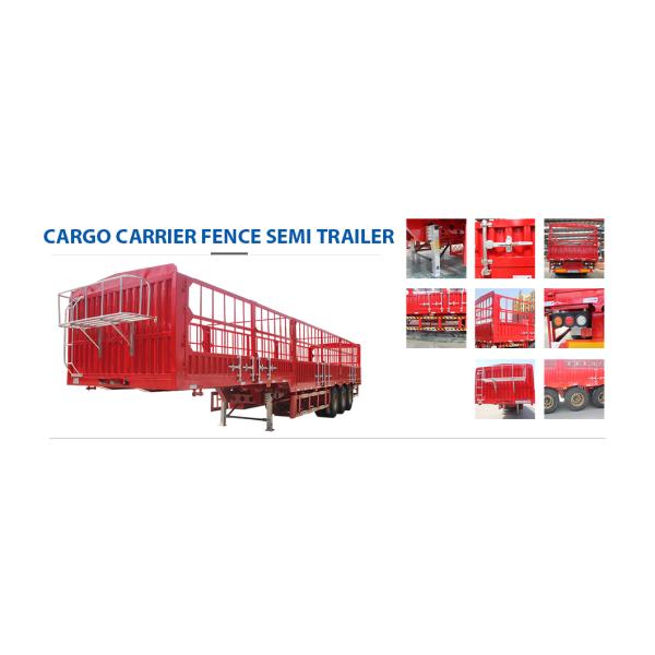 Стальные полугрузовые прицепы для перевозки грузовых грузов животных и овощей