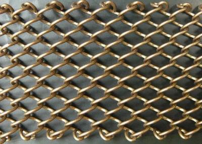 Customized Colored Metallic Curtain / Chain Mesh Curtain Indoor Decoration