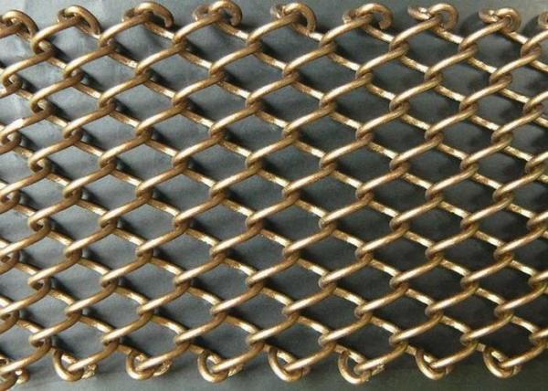 Beautiful Metal Mesh Drapery Flame Resistant For Room Divider / Decoration