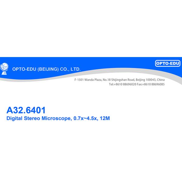Микроскоп 0.7x~4.5x источника света DC12V цифров LCD СИД OPTO-EDU A32.6401