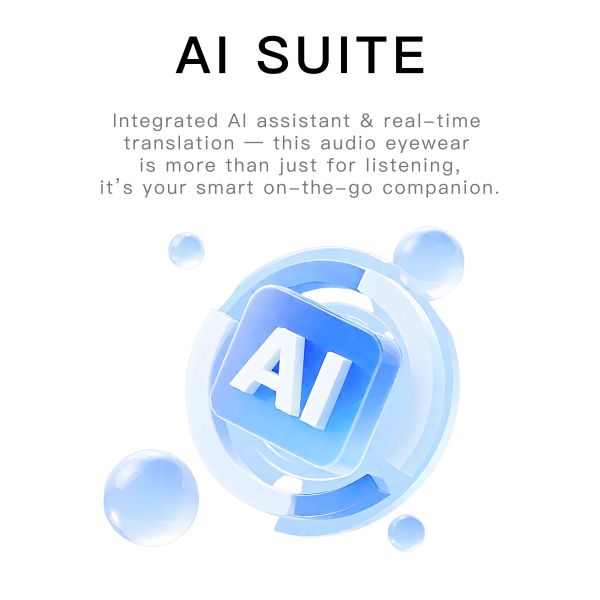 AG11 HD Mirror-like Color Change AI Smart Glasses Commuting, Outdoor, Office Voice Assistant App Control Real-time Translation