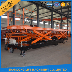 Электрический гидровлический передвижной подъем платформы для воздушной работы/украшения/обслуживания уличного фонаря