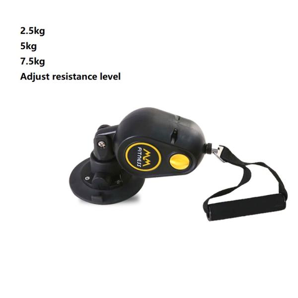 Black Suction Cups Rope Trainer for Cross Fit Training and Elastic Pull Rope Exercise