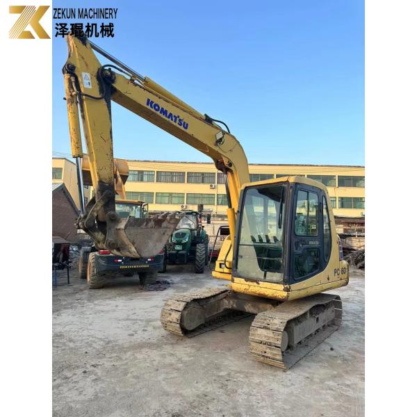 Excavadora mini-crawler hidráulica japonesa de 6 toneladas usada Komatsu PC 60 Excavadora PC60-7
