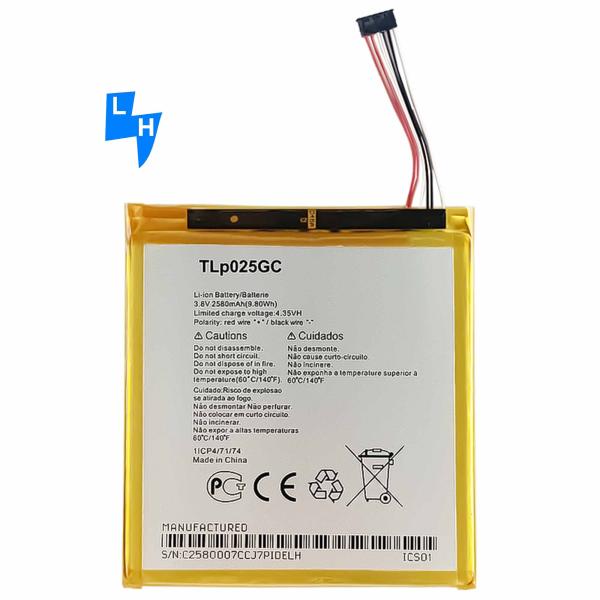 Batterie d'origine 1 1 2580 mAh pour Alcatel Pixi4-7 OT9003 9003X 8062 TLP025GC Batterie