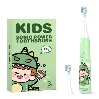 Rechargeable Cartoon Smart Children Waterproof Electric Toothbrush for 3-13 Year Old Kids