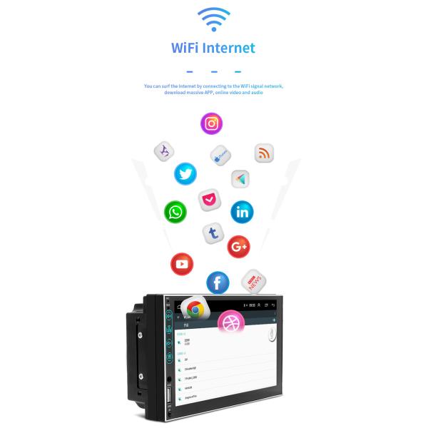 4 держатель WiFi 1G+16G планшета дюйма S-07A ядра 7 автомобильный