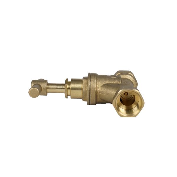 Y-Pattern Brass Stop Valve 1/2