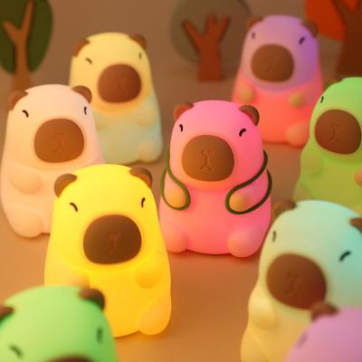 Super Soft Night Light USB Rechargeable Dimmable Silicone Sleep Trainer Para Bebê