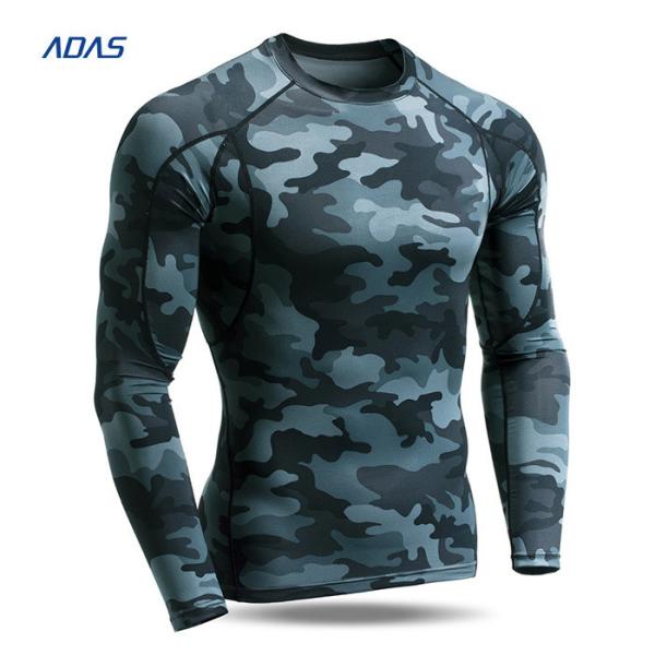 Customized MMA Bjj Long Sleeve Rash Guard UFC Fighter Shirts Digital Sublimation Printed