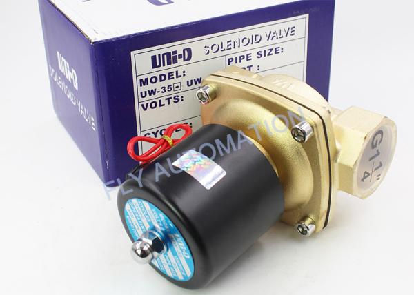 UW-35 G1 1/4 ISO Standand das válvulas de solenoide da água