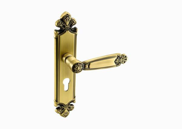 135mm 63mm Vintage Solid Brass Bronze Interior Door Handles For Luxury Door