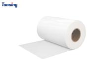Película adesiva de fusão a quente de PVC PES resistente ao calor, laminada de dois lados para tecidos têxteis