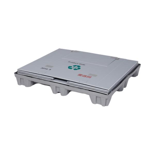 Customizable foldable hdpe large packaging sleeve solid plastic box pallet for auto parts