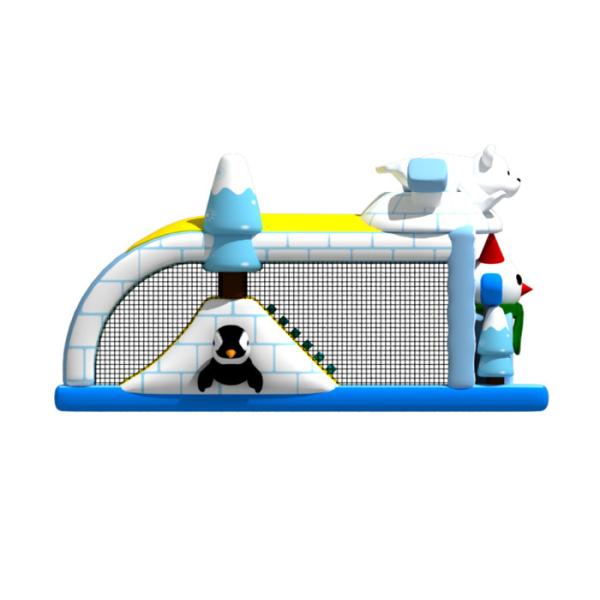 Лёд темы животных и полосы препятствий снега 4кс7.5кс4.2м раздувные