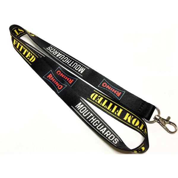 Black Background Heat Transfer Printing Lanyards Dye Sublimation 960 * 20mm
