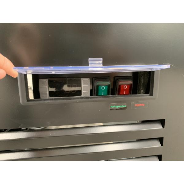 Enfriador de bebidas vertical para exhibición de refrigerador de 4 puertas de vidrio de descongelación automática