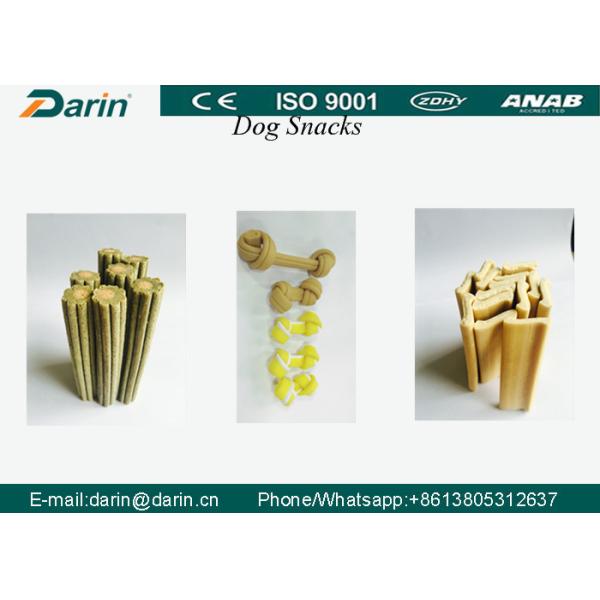 O animal de estimação trata/alimento para cães que faz a extrusora da máquina/alimento para cães com PLC & tela táctil