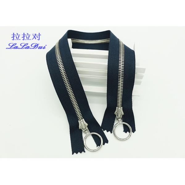 Euro Teeth Two Way Open End Metal Jacket Zippers 26 Inch Black Tape 10 # Customized