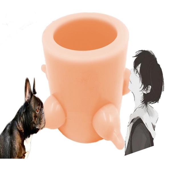 Собаки кота насоса груди любимца силикона качества еды разрыв игрушки жидкостной молярный устойчивый