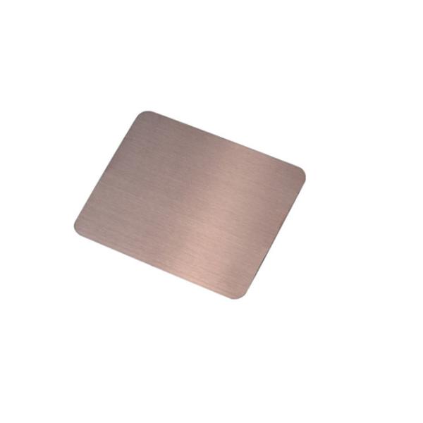 Cold Rolled Colored Stainless Steel Sheet Brushed Rectangular Plate