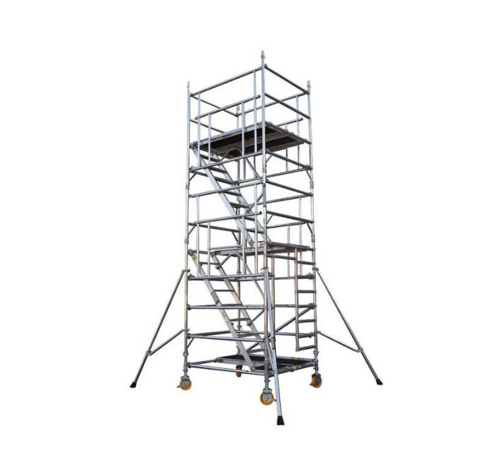 Customized Aluminium Mobile Scaffolding Tower Prefabricated Scaffolding Tower With Wheels