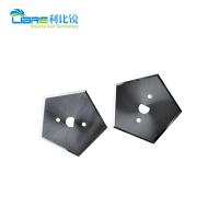 Cuchillo pentagonal 40.9mm HRA89 Hojas de cortador industrial para la máquina de fabricación de bolsas de cemento