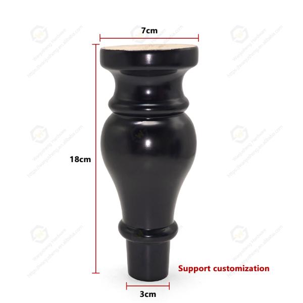 High-quality Gourd-shaped Cabinet Legs for Furniture Sofa Support Legs and Wooden  Sofa Legs for Furniture Accessories