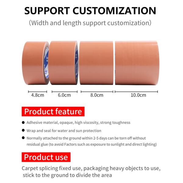 Strong Adhesive Single Sided Cloth Tape For Repair Sealing Carpet Edge Binding