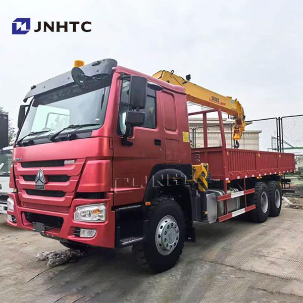 Sinotruk HOWO 6x4 Camião de guindaste de braço reto 10 rodas 340hp 10 toneladas