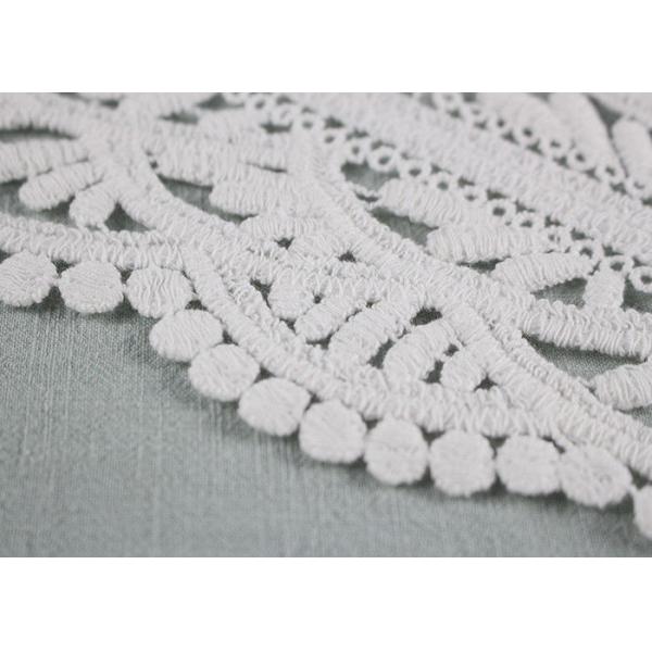 Вышитый дизайн Апплике Венеции гипюра воротника шнурка задней части хлопка умирая для мантии