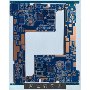 OEM маска 1 OZ Outlayer припоя PCB связи 12 слоев голубая для антенны Wifi