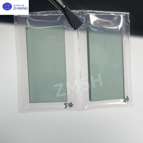 Ventanas ópticas cuadradas personalizadas Moissanita verde SiC Cristal Alta dureza