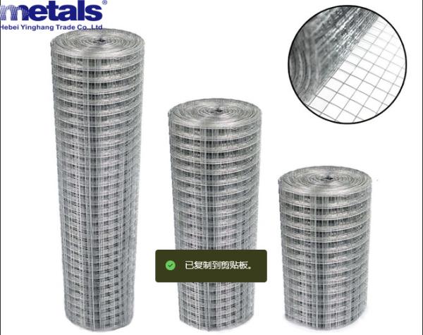14x14 rolos de malha de arame galvanizado 14 16 17 18 Gauge 1x2 Gi rolos e painéis de malha de arame galvanizado