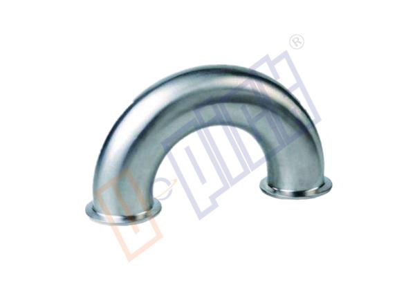 Food Grade 304 Stainless Steel Pipe Fittings 180 Degree U Fast Loading Return