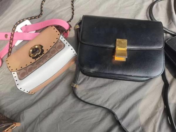 Zipper Pocket Branded Second Hand Luxury Bags With Strap Length 30-50cm