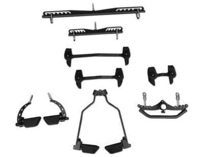 8pcs/set Gym back handle Back muscles training rowing high position low pull handle Fitness Pull back training parts
