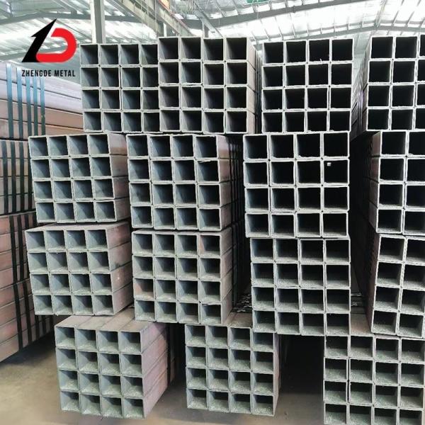 Carbon Steel Ms Seamless Tube 50*100mm Rectangular Carbon 5 mm Thickness Seamless Tube Black Seamless Mild Steel Square Tube with Cut Process