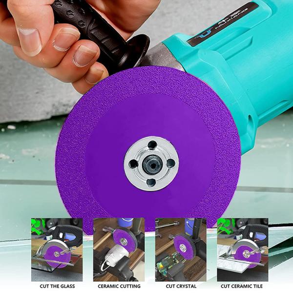 Glass Ceramic Cutting 4'' Diamond Saw Blade 100mm For Angle Grinder