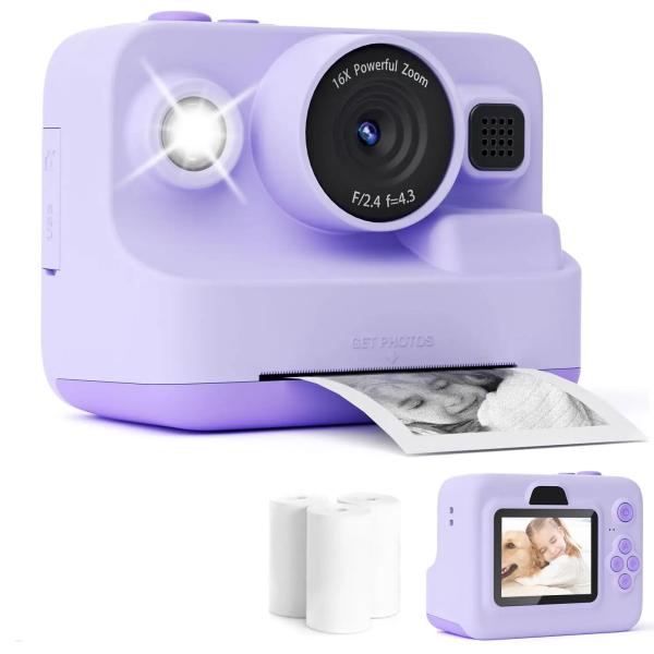 2.4 pulgadas de doble lente actualización de la cámara Instantánea 1080P HD Selfie cámara digital perfecta regalo de cumpleaños de Navidad para las niñas los niños