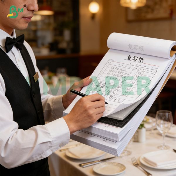 70-80gsm Multi - part Carbonless Copy Receipt Paper For Restaurant Order Forms