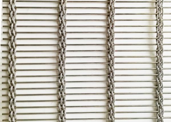 Corda de fio Rod Woven Soft 63% Mesh For Facade Cladding arquitetónico de aço inoxidável