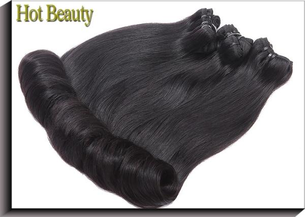 Fashion Egg Curl Remy Virgin Weft Hair Extensions For Silky No Chemical