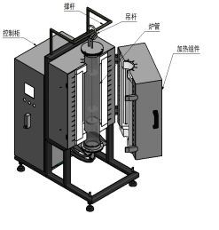 500 Ordm C Vacuum Horizontal Tubular Furnace For Quartz Alumina Melting