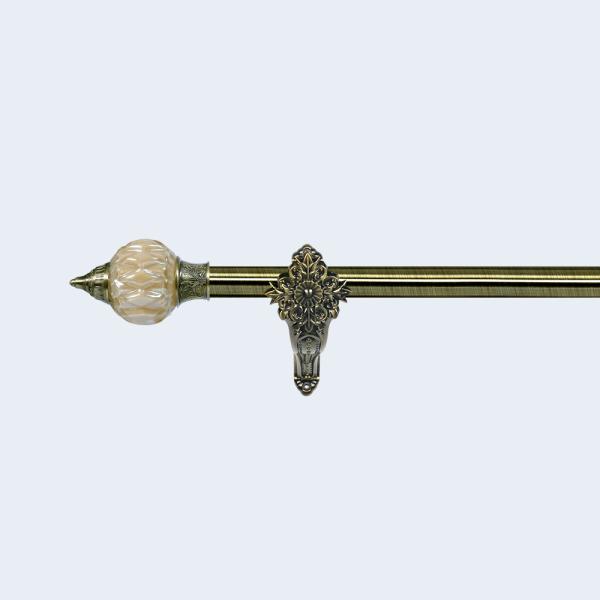 Flexible Length Pipe Curtain Rods End Finial Hardware Metal Curtain Pole Head